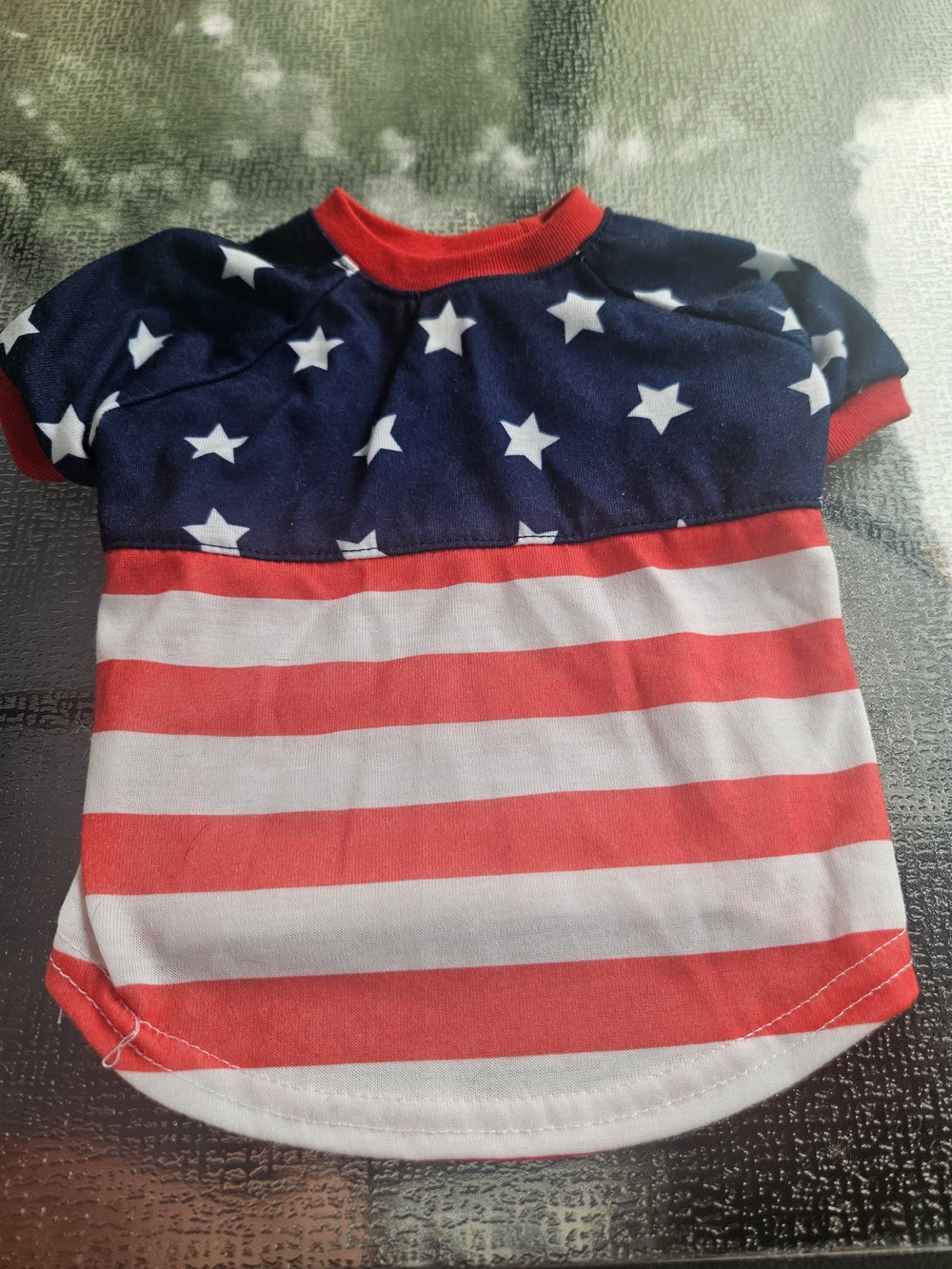 Top Paw Flag Dog Tee- Xs